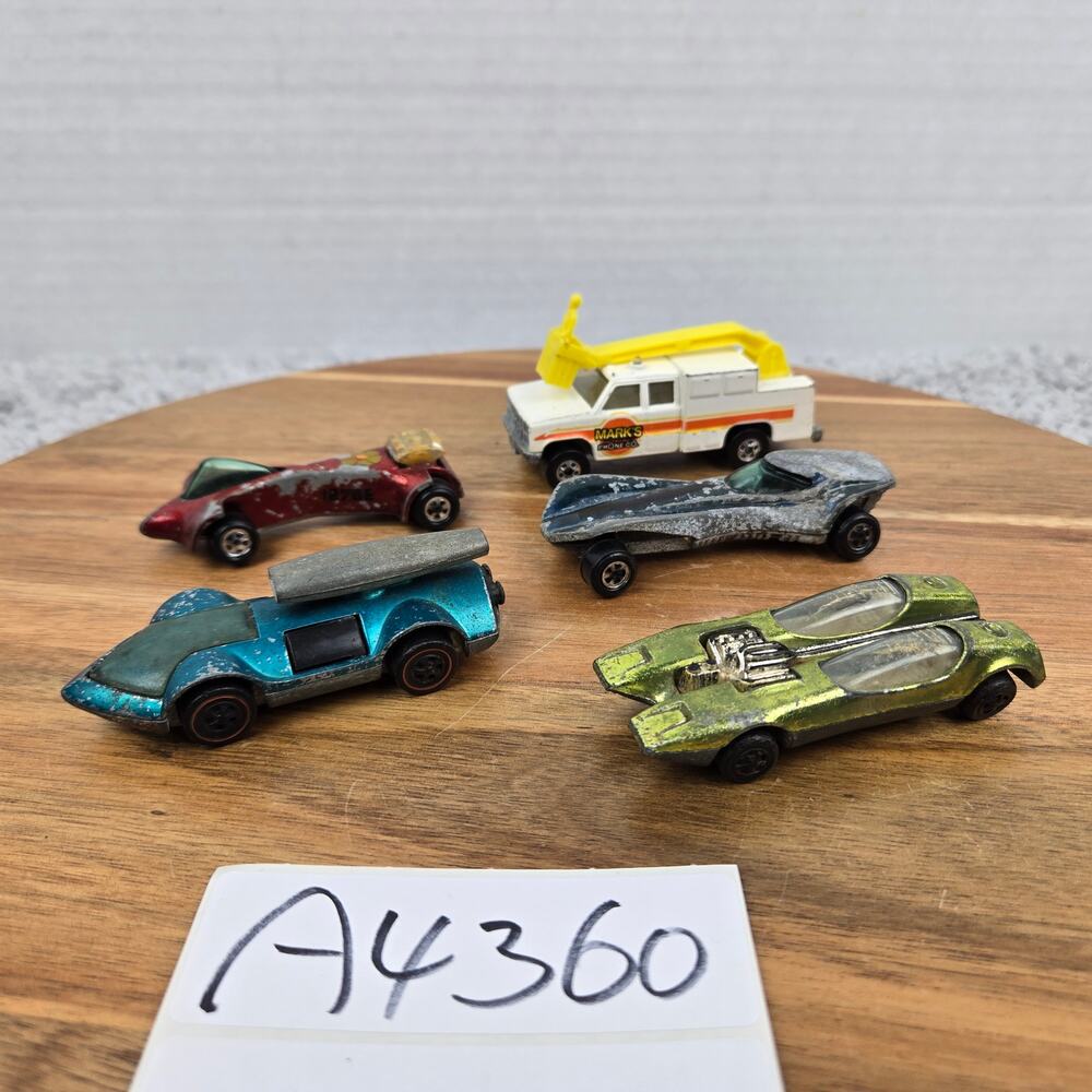 Lot of 5 Hot Wheels & Topper Johnny Lightning Redline Diecast Project Collection